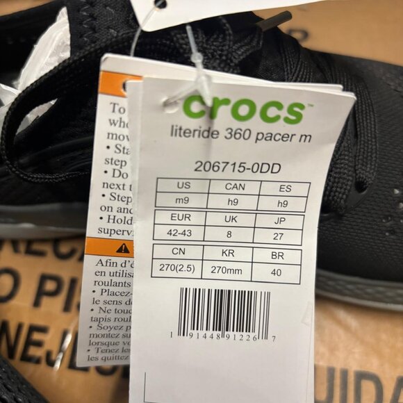 Crocs Men's LiteRide 360 Pacer Sneakers - Picture 8 of 8